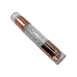 Nailart Stempel - Rosegold mit weißen Steinen